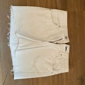 Pacsun white jean skirt
